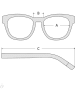 Guess Herenzonnebril zwart/bruin
