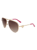 Guess Damen-Sonnenbrille in Gold/ Hellbraun