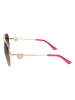 Guess Damen-Sonnenbrille in Gold/ Hellbraun