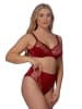 Elbrina Taillehipster "Lace Range" bordeaux