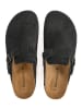 BABUNKERS Family Leder-Clogs in Schwarz