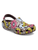 Crocs Chodaki "Classic Retro Floral" w kolorze czerwonym ze wzorem