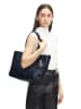 LIEBESKIND BERLIN Leder-Henkeltasche in Schwarz - (B)36 x (H)28 x (T)15 cm