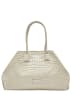 LIEBESKIND BERLIN Leder-Henkeltasche in Creme - (B)48 x (H)32 x (T)16 cm