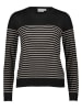 Vila Longsleeve in Schwarz/ Beige