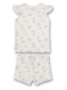 Sanetta Kidswear Piżama w kolorze jasnoróżowo-kremowym
