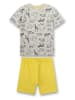 Sanetta Kidswear Pyjama geel/grijs