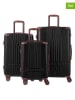 Pierre Cardin 3tlg. Hardcase-Trolleyset in Schwarz
