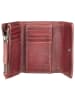 BULL & HUNT Skórzany portfel w kolorze bordowym - 14 x 10,5 x 2,5 cm
