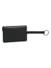 Burkely Leren sleutelhanger zwart - (B)10,5 x (H)7 x (D)1 cm