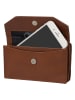 Burkely Leren smartphonetas bruin - (B)17 x (H)10 x (D)4 cm