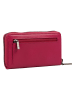 Burkely Leder-Geldbörse in Pink - (B)14 x (H)8,5 x (T)2,5 cm