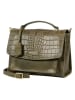 Burkely Leder-Henkeltasche in Khaki - (B)25 x (H)20 x (T)12 cm