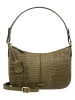Burkely Leder-Schultertasche in Khaki - (B)27 x (H)19 x (T)8 cm