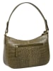 Burkely Leder-Schultertasche in Khaki - (B)27 x (H)19 x (T)8 cm