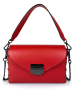 Lia Biassoni Leder-Henkeltasche "Impero" in Rot - (B)22 x (H)14 x (T)7 cm