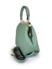 Lia Biassoni Leder-Henkeltasche "Crinisus" in Mint - (B)22 x (H)22 x (T)10 cm