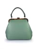 Lia Biassoni Leder-Henkeltasche "Crinisus" in Mint - (B)22 x (H)22 x (T)10 cm