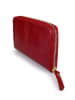 Lia Biassoni Skórzany portfel "Platani" w kolorze czerwonym - 22 x 10 x 2 cm