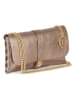 Mia Tomazzi Leren schoudertas "Vipiteno" goudkleurig - (B)24 x (H)13 x (D)6 cm