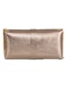 Mia Tomazzi Leren schoudertas "Vipiteno" goudkleurig - (B)24 x (H)13 x (D)6 cm