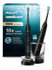 Philips Schallzahnbürsten-Doppelpack "DiamondClean 9000" in Schwarz