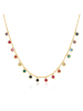 MAISON D'ARGENT Vergold. Halskette mit Schmuckelementen - (L)39 cm