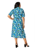Aller Simplement Kleid in Weiß/ Blau