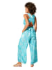 Aller Simplement Jumpsuit turquoise/wit