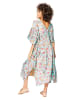 Aller Simplement Kaftan w kolorze turkusowo-czerwonym