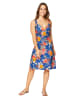 Aller Simplement Kleid in Blau/ Orange