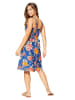 Aller Simplement Kleid in Blau/ Orange