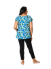 Aller Simplement Bluse in Blau/ Weiß
