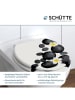 Schütte Toiletbril met softclose "Stone Decoration" wit/grijs