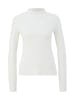 comma Sweter w kolorze białym