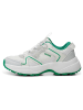 WODEN Leren sneakers "Sif" wit/groen