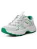 WODEN Leren sneakers "Sif" wit/groen