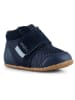 WODEN Leren loopleerschoenen donkerblauw