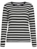 NÜMPH Longsleeve in Creme/ Schwarz