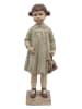 Clayre & Eef Dekofigur "Mädchen" in Grün/ Beige - (B)8 x (H)23 x (T)6 cm