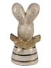 Clayre & Eef Decoratieve figuur "Konijntje" goudkleurig/beige - (B)10 x (H)20 x (D)10 cm