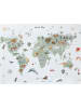 Zeller Bureaumat "World" wit - (B)60 x (H)45 cm