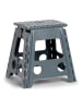 Zeller Składany hocker w kolorze antracytowym - 38,5 x 39 x 31,5 cm