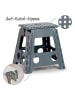 Zeller Klapphocker in Anthrazit - (B)38,5 x (H)39 x (T)31,5 cm