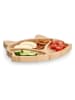 Zeller Snackteller "Fuchs" in Beige - (B)23 x (H)19,5 cm
