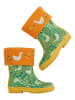Frugi Rubberlaarzen-sokken "Warm Up Welly" oranje