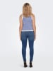 JDY Gebreide top blauw/wit