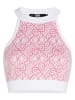 Karl Lagerfeld Top in Rosa/ Weiß