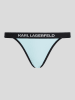 Karl Lagerfeld Figi bikini w kolorze bÅ‚Ä™kitno-czarnym