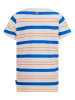 Retour Shirt in Blau/ Orange/ Weiß